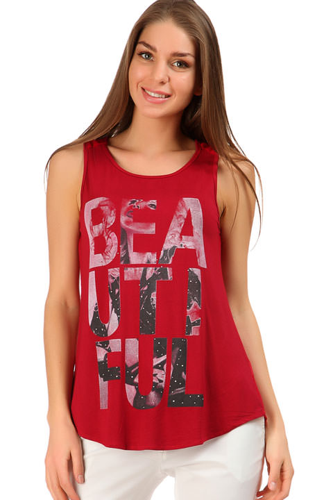 Фото товара 6849, майка с вырезом на спине